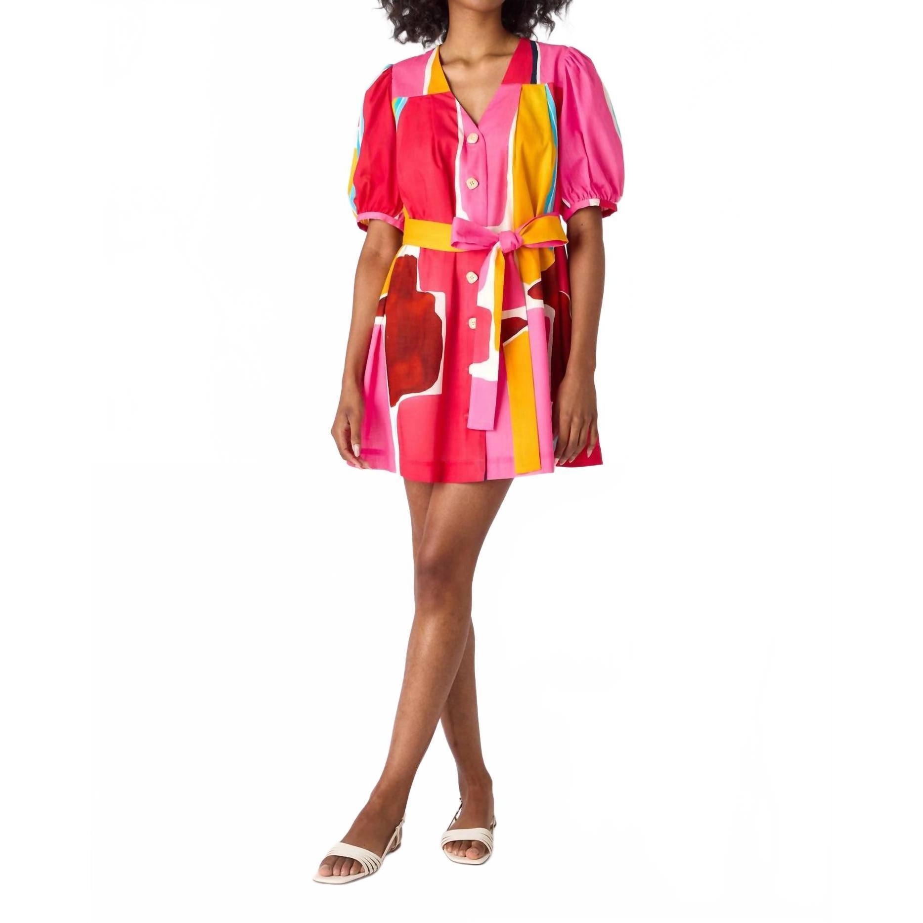 New Crosby By Mollie Burch Stevie Mini Dress In Barragan